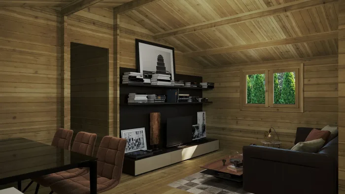 THREE BED TYPE B LOG CABIN 6m x 11m - Image 2