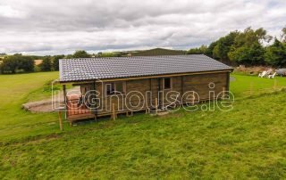 Three Bed Type A Log Cabin Outside Side