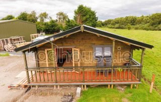 Three Bed Type A Log Cabin Outside Front
