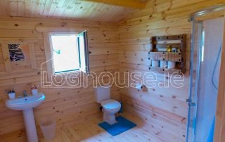 Three Bed Type A Log Cabin Toilet