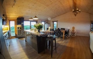 Four Bed Log Cabin Living Room