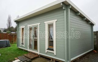Music Room Log Cabin Outside Right