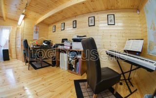 Music Room Log Cabin Inside Left