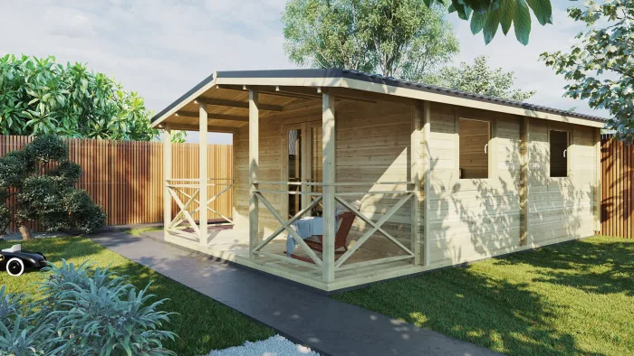 ONE BED TYPE E LOG CABIN 5m X 7.3m - Image 6