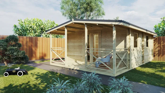 ONE BED TYPE E LOG CABIN 5m X 7.3m - Image 7