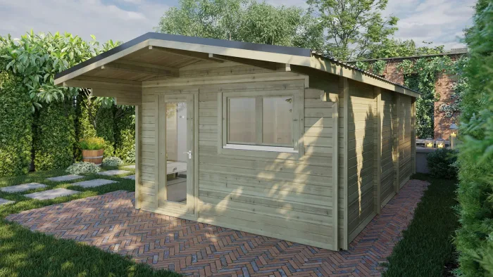 ONE BED TYPE F LOG CABIN 4m x 7m - Image 4